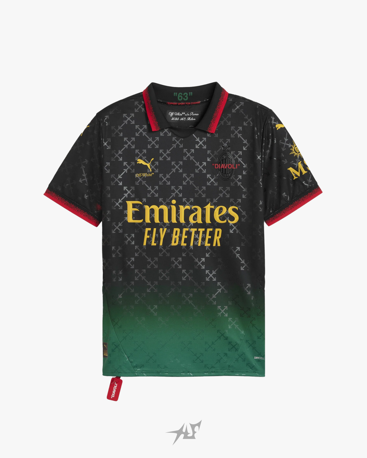 AC MILAN x OFF WHITE BLACK