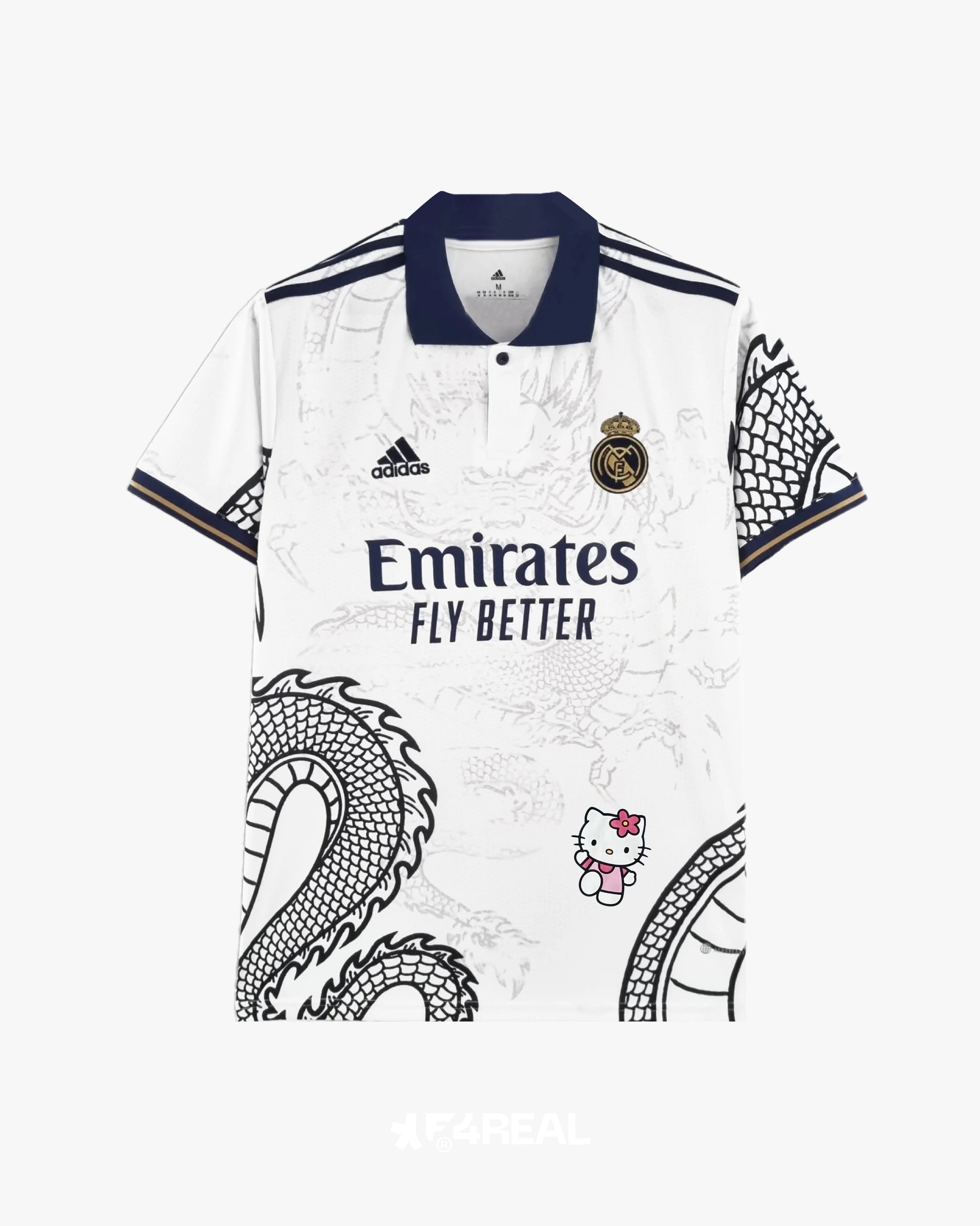Real Madrid Hello Kitty White Dragons Jersey XLFOREAL